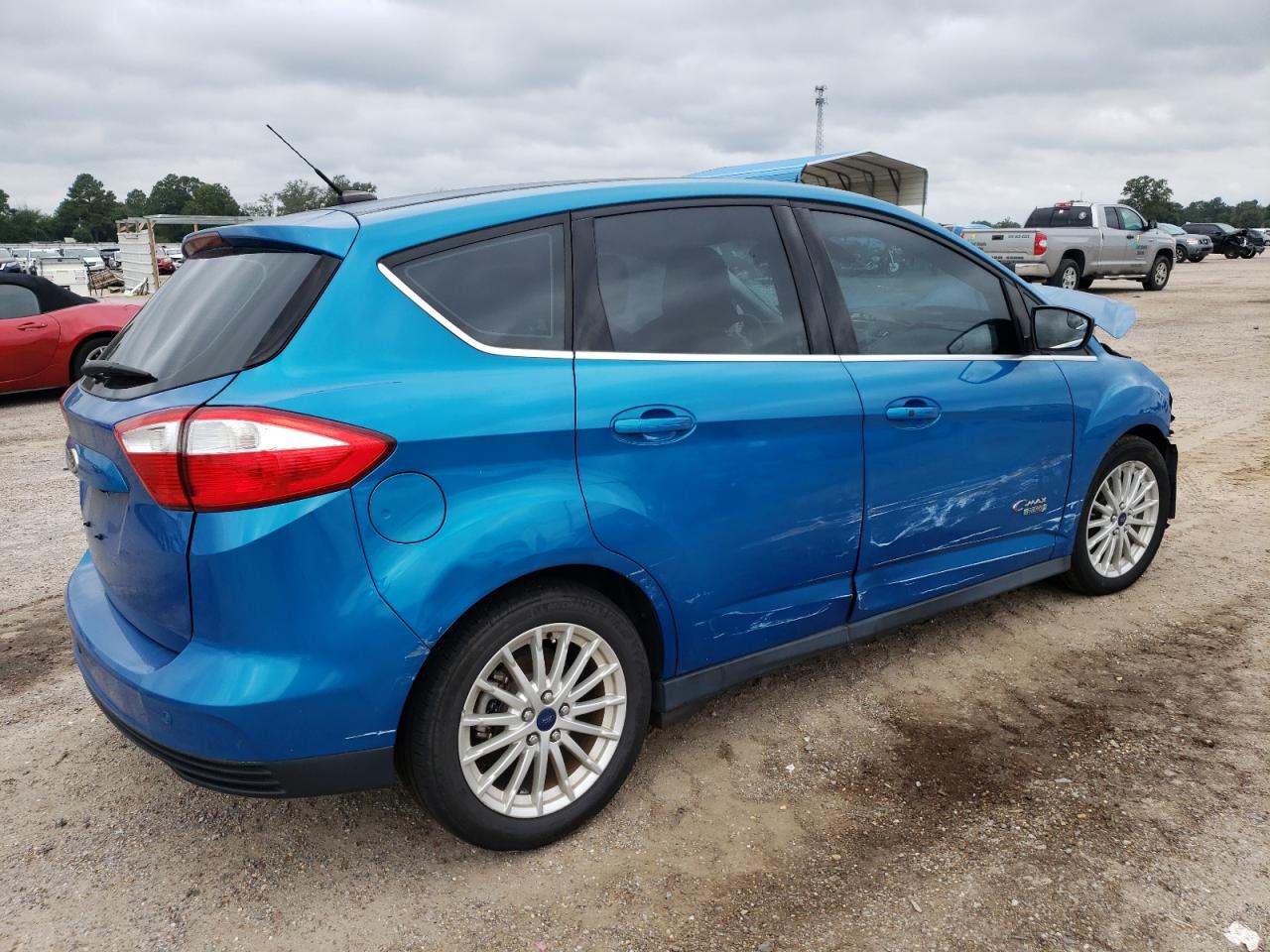 2014 Ford C-MAX VIN 1FADP5CU5EL515175 Copart auction photo, front end / side damage thumbnail 3