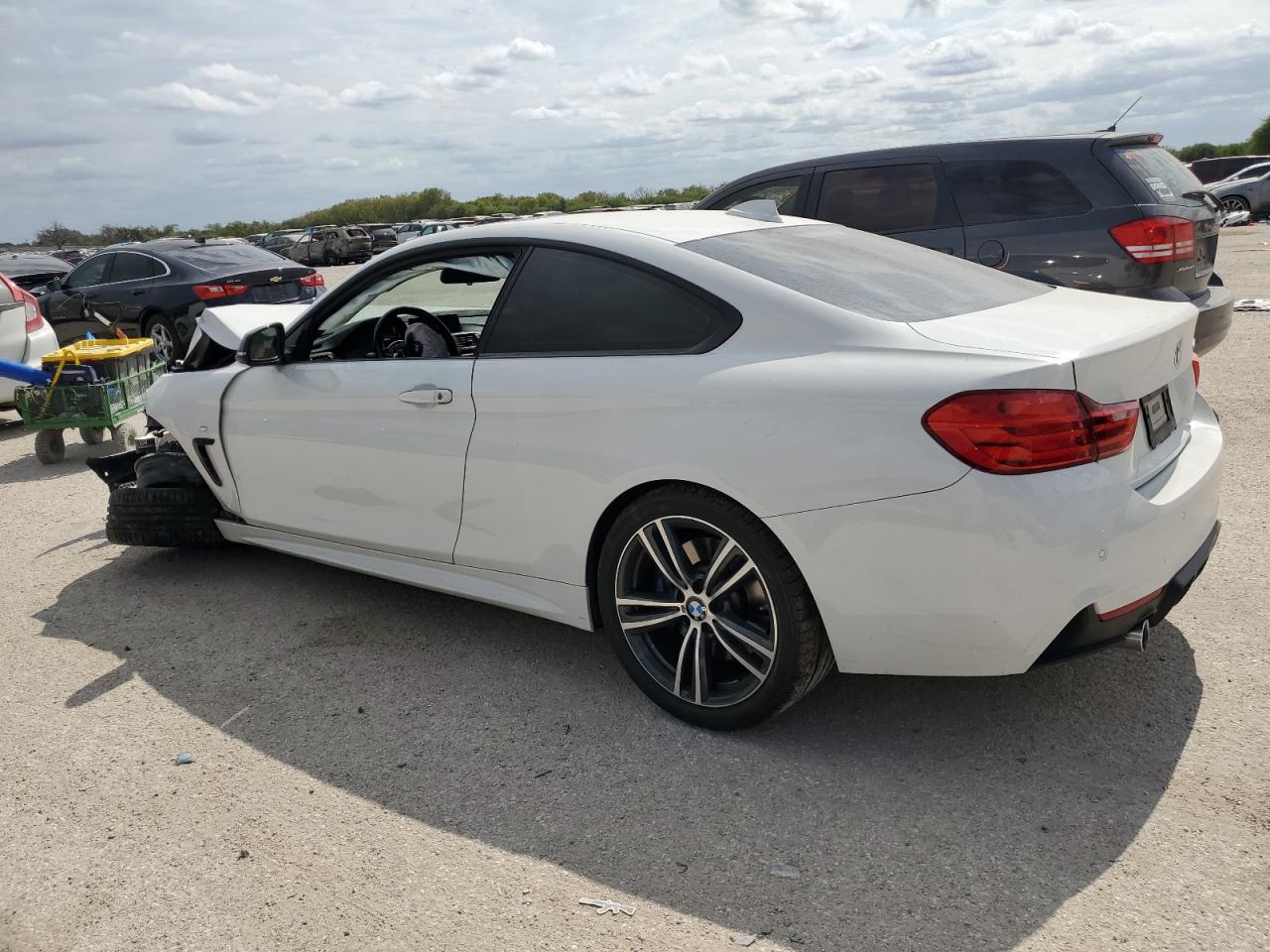 2015 BMW 4er VIN WBA3R1C51FK193334 Copart auction photo, all over damage thumbnail 2