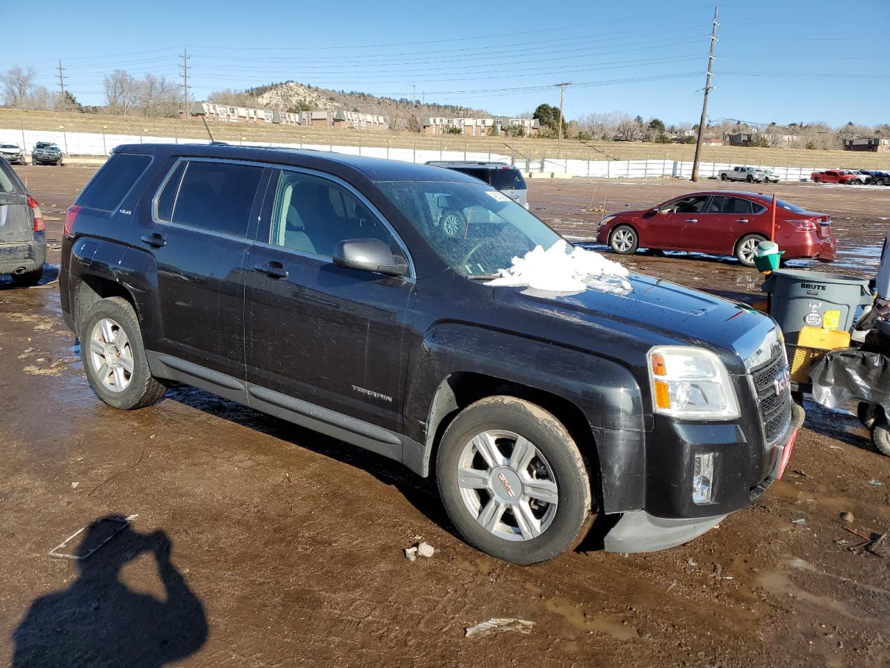 2015 GMC Terrain VIN 2GKFLVEK6F6349581 Copart auction photo, side / rear end damage thumbnail 4