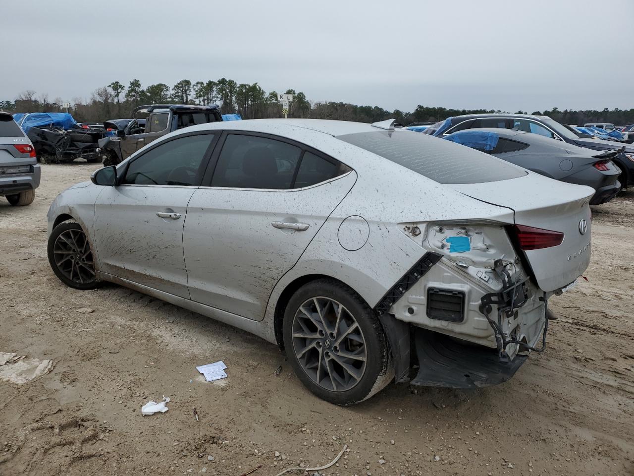 2019 Hyundai Elantra VIN 5NPD84LF2KH477827 Copart auction photo, rear end / minor dent/scratches damage thumbnail 2