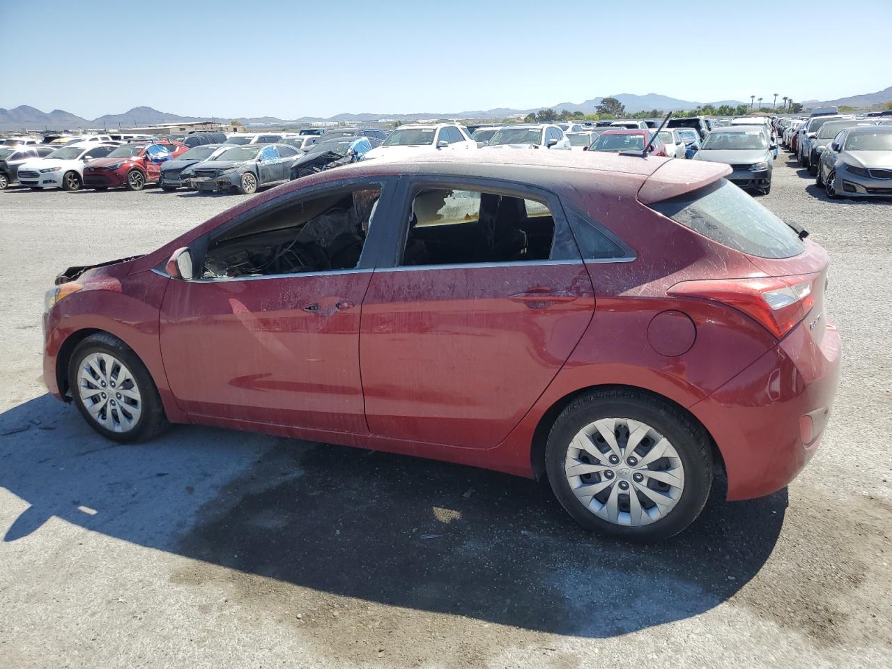 2017 Hyundai Elantra VIN KMHD35LH2HU380899 Copart auction photo, burn - interior damage thumbnail 2