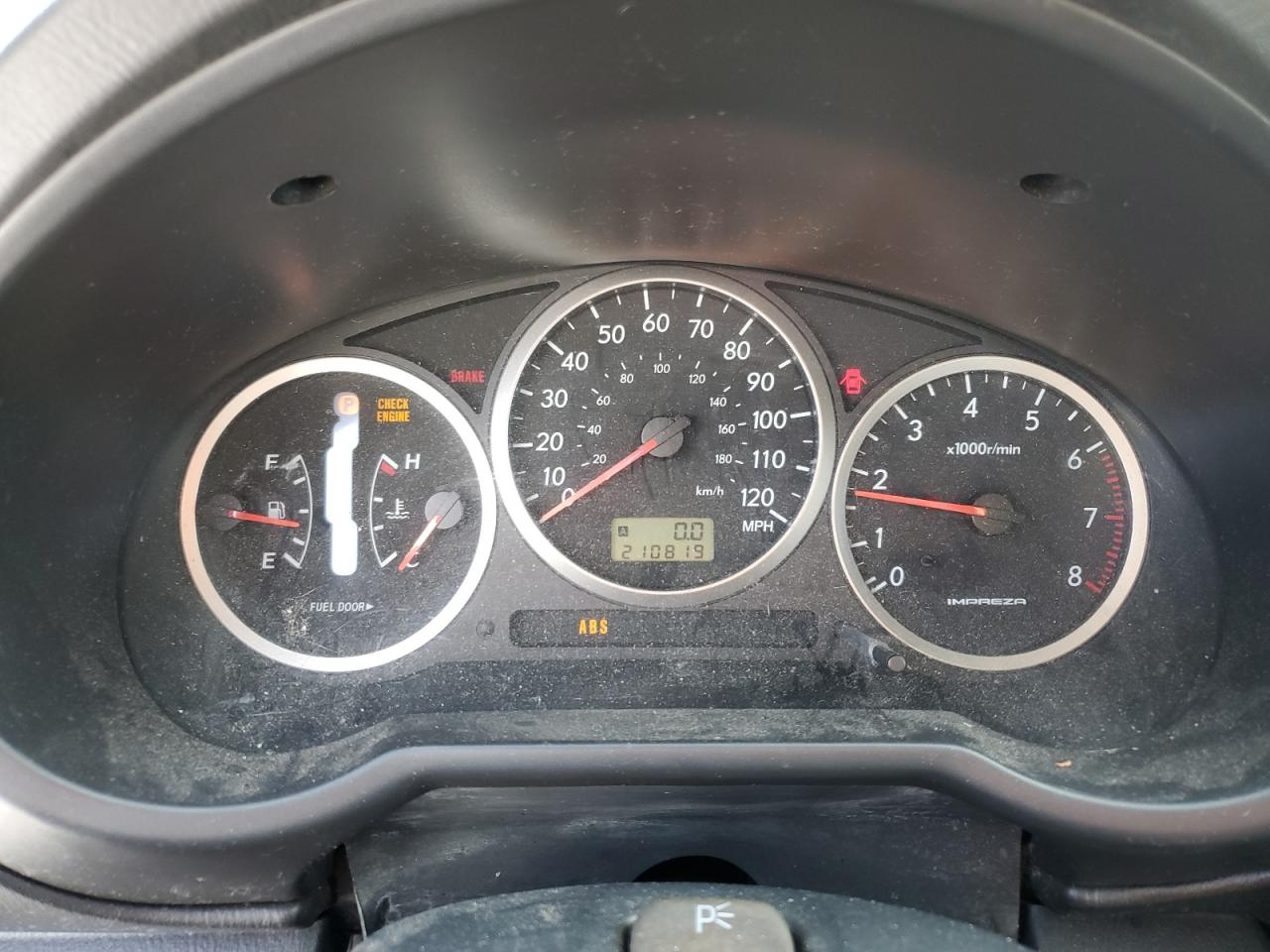 2004 Subaru Impreza VIN JF1GD67574H501682 Copart auction photo, front end / minor dent/scratches damage thumbnail 9