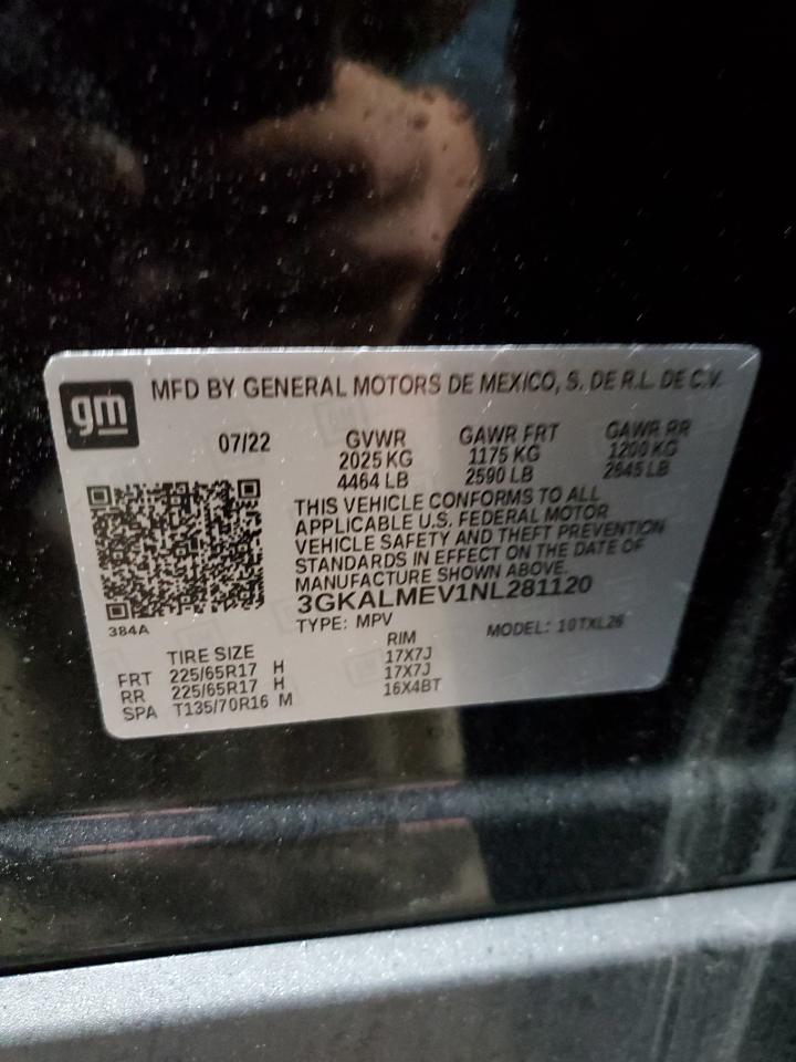 2022 GMC Terrain VIN 3GKALMEV1NL281120 Copart auction photo, front end damage thumbnail 13