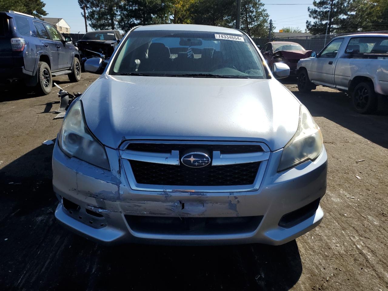 2014 Subaru Legacy VIN 4S3BMBC68E3014095 Copart auction photo, rear end damage thumbnail 5