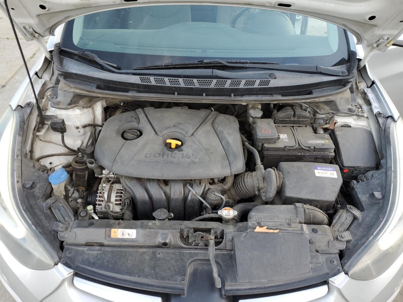 2014 Hyundai Elantra VIN KMHDH4AE4EU174029 Copart auction photo, vandalism / minor dent/scratches damage thumbnail 11
