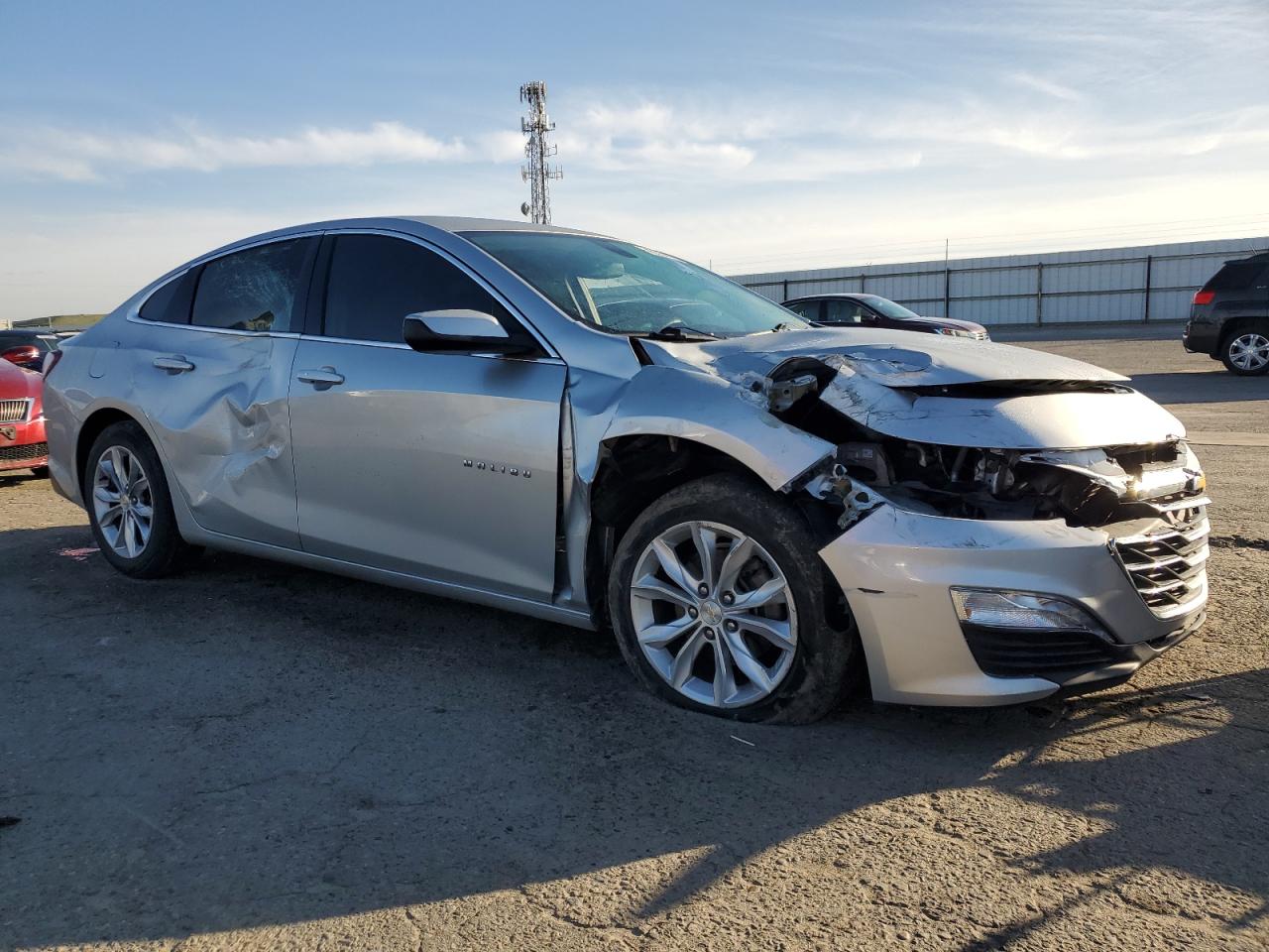 2021 Chevrolet Malibu VIN 1G1ZD5ST6MF061767 Copart auction photo, front end / side damage thumbnail 4