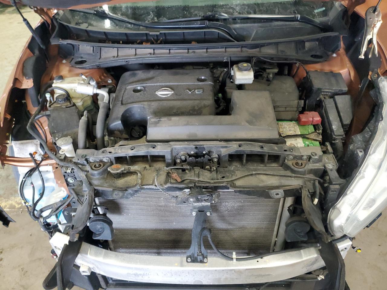 2015 Nissan Murano VIN 5N1AZ2MHXFN280376 Copart auction photo, front end / rear end damage thumbnail 12