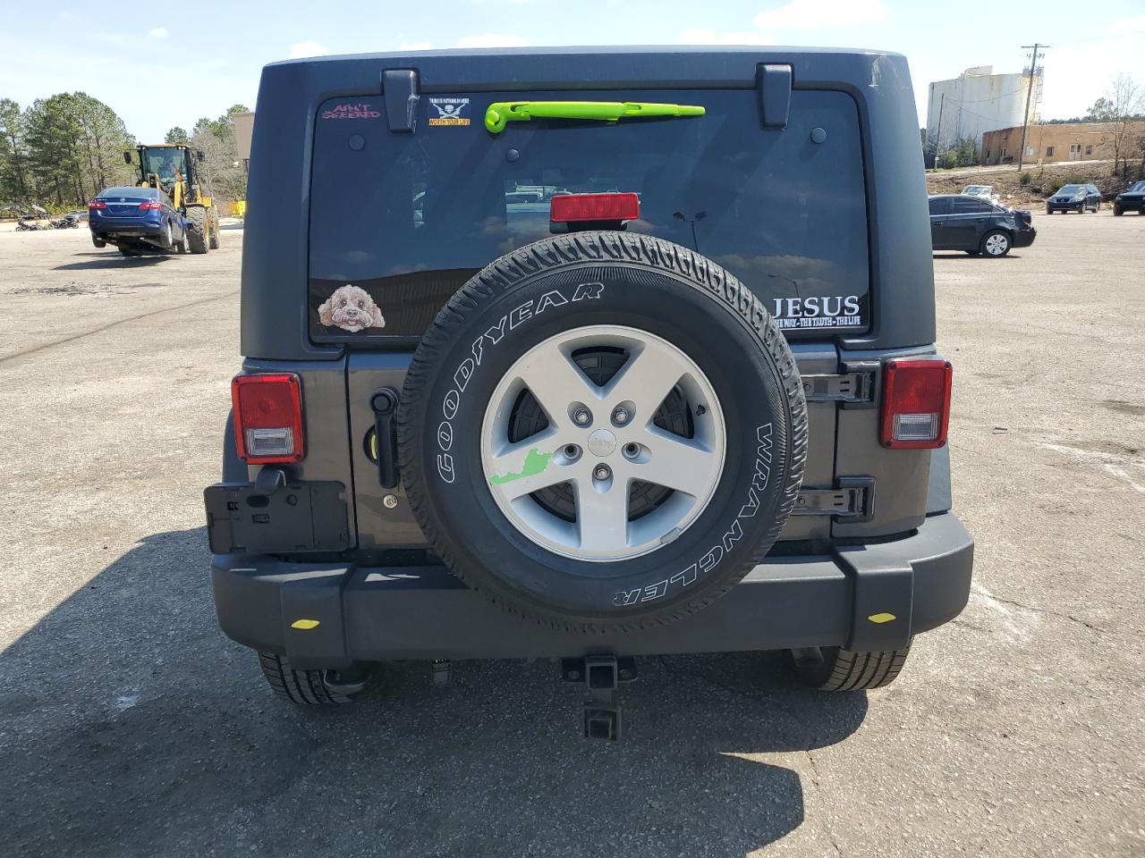 2017 Jeep Wrangler VIN 1C4AJWAG6HL553827 Copart auction photo, front end damage thumbnail 6