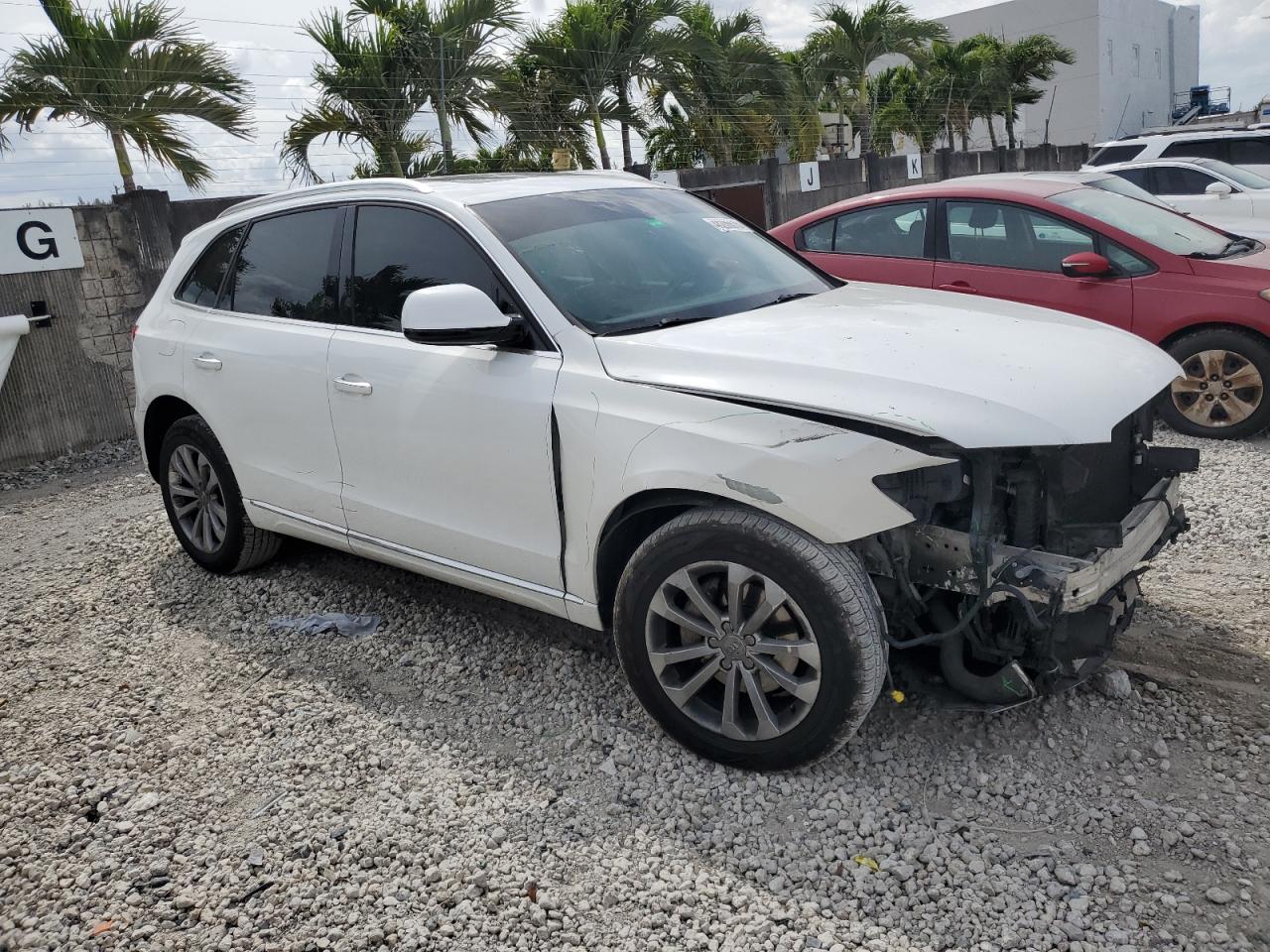 2016 Audi Q5 VIN WA1L2AFPXGA026282 Copart auction photo, front end damage thumbnail 4