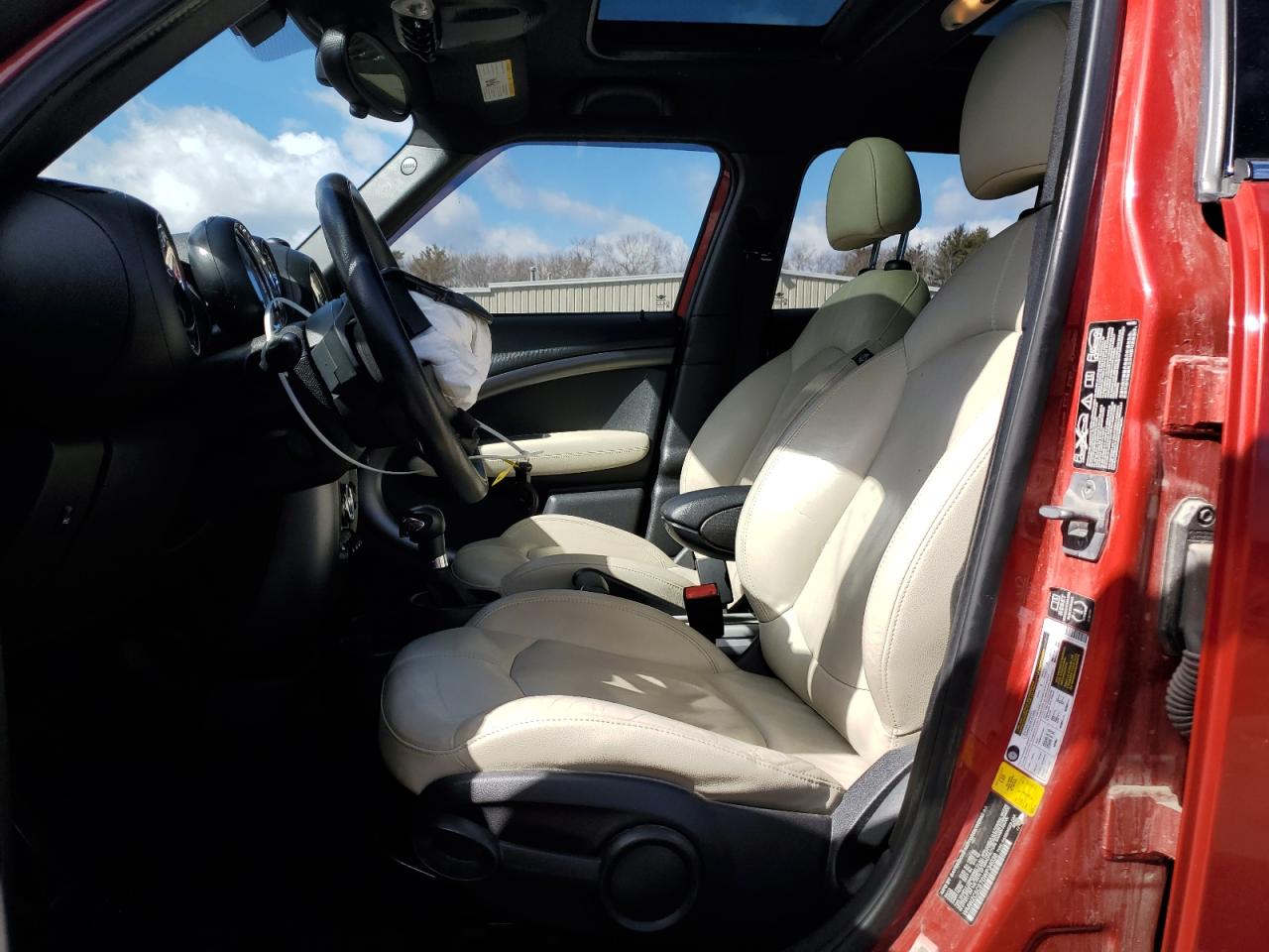 2013 MINI Cooper VIN WMWZC5C57DWP34038 Copart auction photo, front end damage thumbnail 7