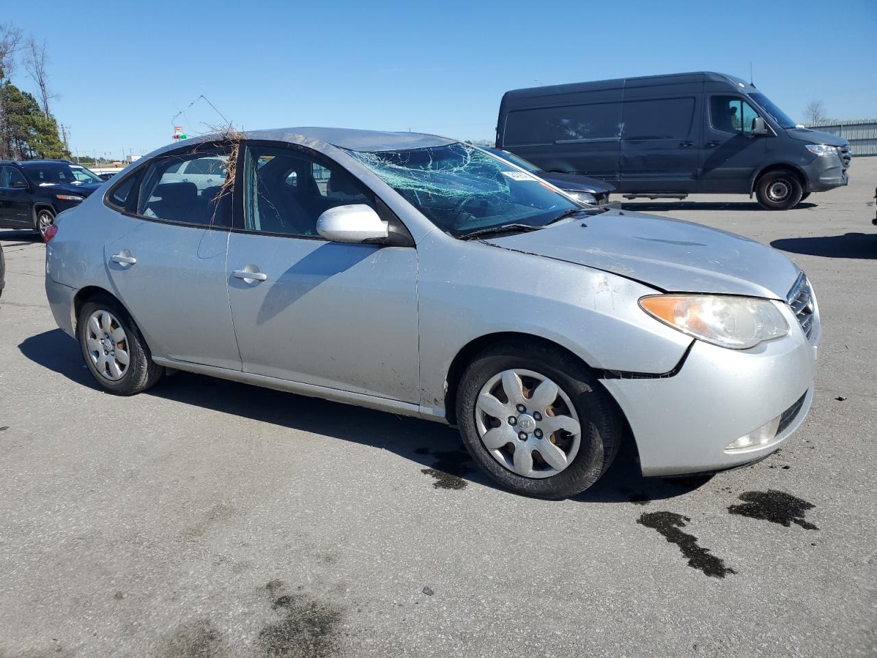 2008 Hyundai Elantra VIN KMHDU46D58U274642 Copart auction photo, all over / rollover damage thumbnail 4