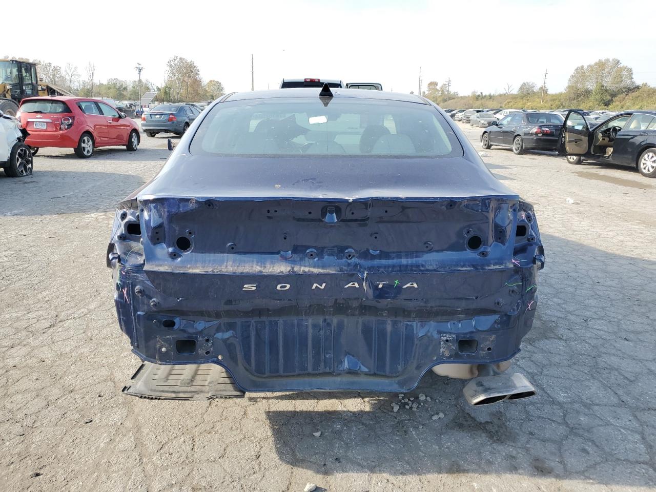 2021 Hyundai Sonata VIN 5NPEL4JA3MH095755 Copart auction photo, rear end damage thumbnail 6