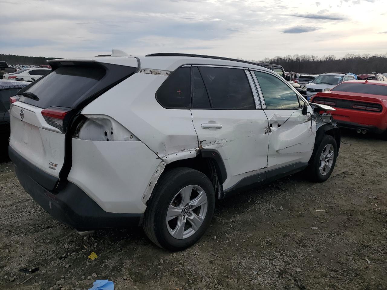 2019 Toyota RAV 4 VIN 2T3P1RFV5KW042052 Copart auction photo, all over damage thumbnail 3