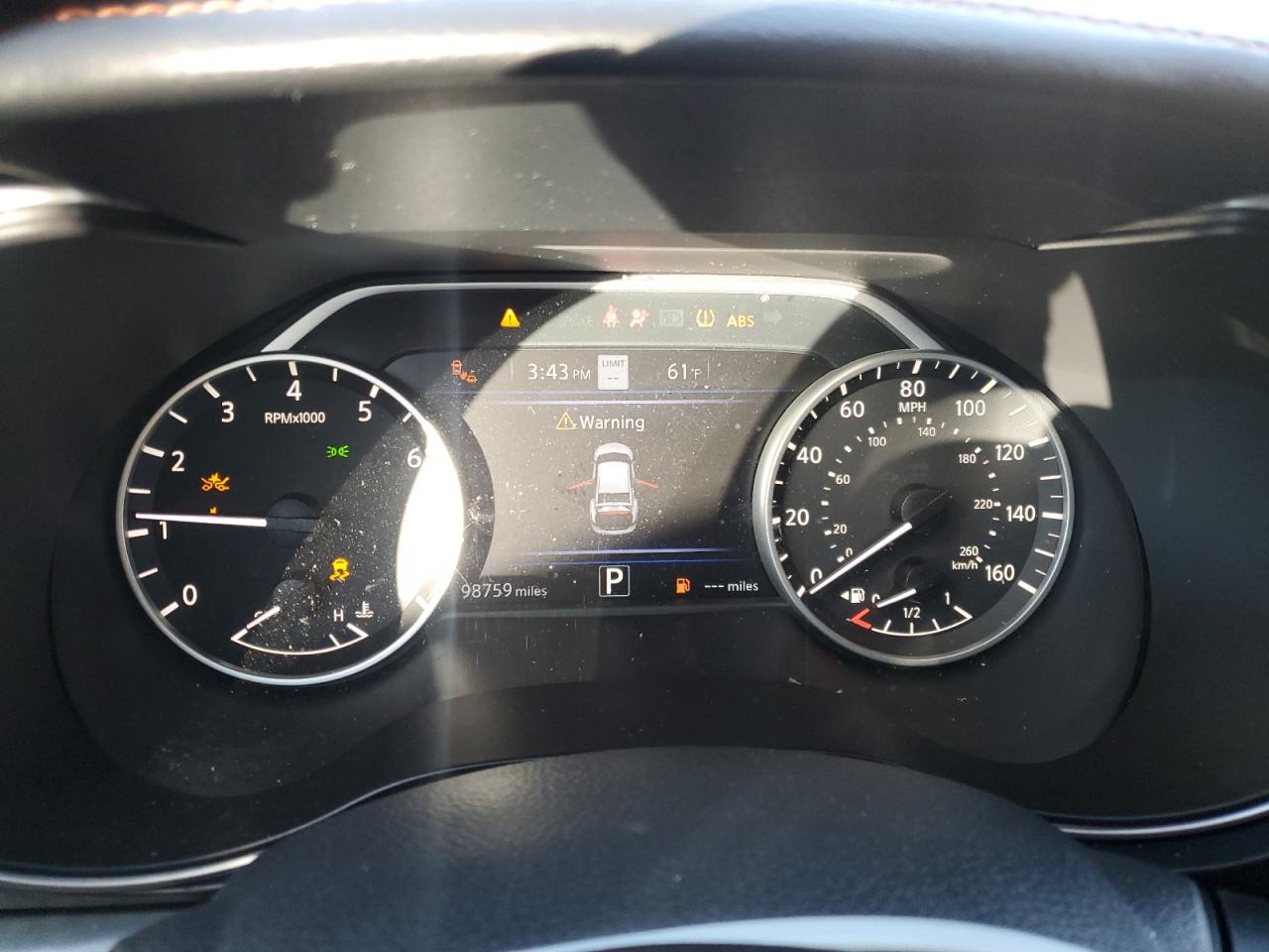 2019 Nissan Maxima VIN 1N4AA6AV8KC383076 Copart auction photo, side / front end damage thumbnail 9