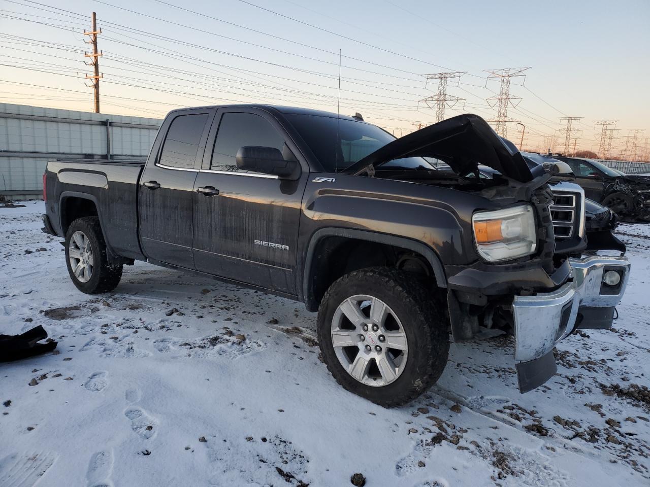 2014 GMC Sierra VIN 1GTR1UEH9EZ358677 Copart auction photo, front end damage thumbnail 4