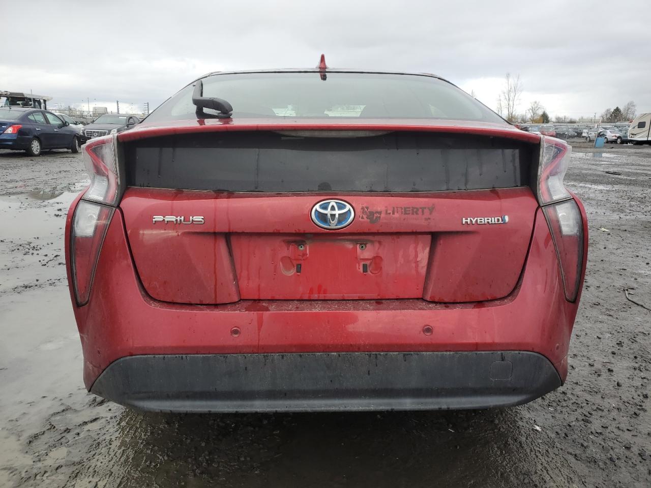 2017 Toyota Prius VIN JTDKARFU0H3051254 Copart auction photo, all over damage thumbnail 6