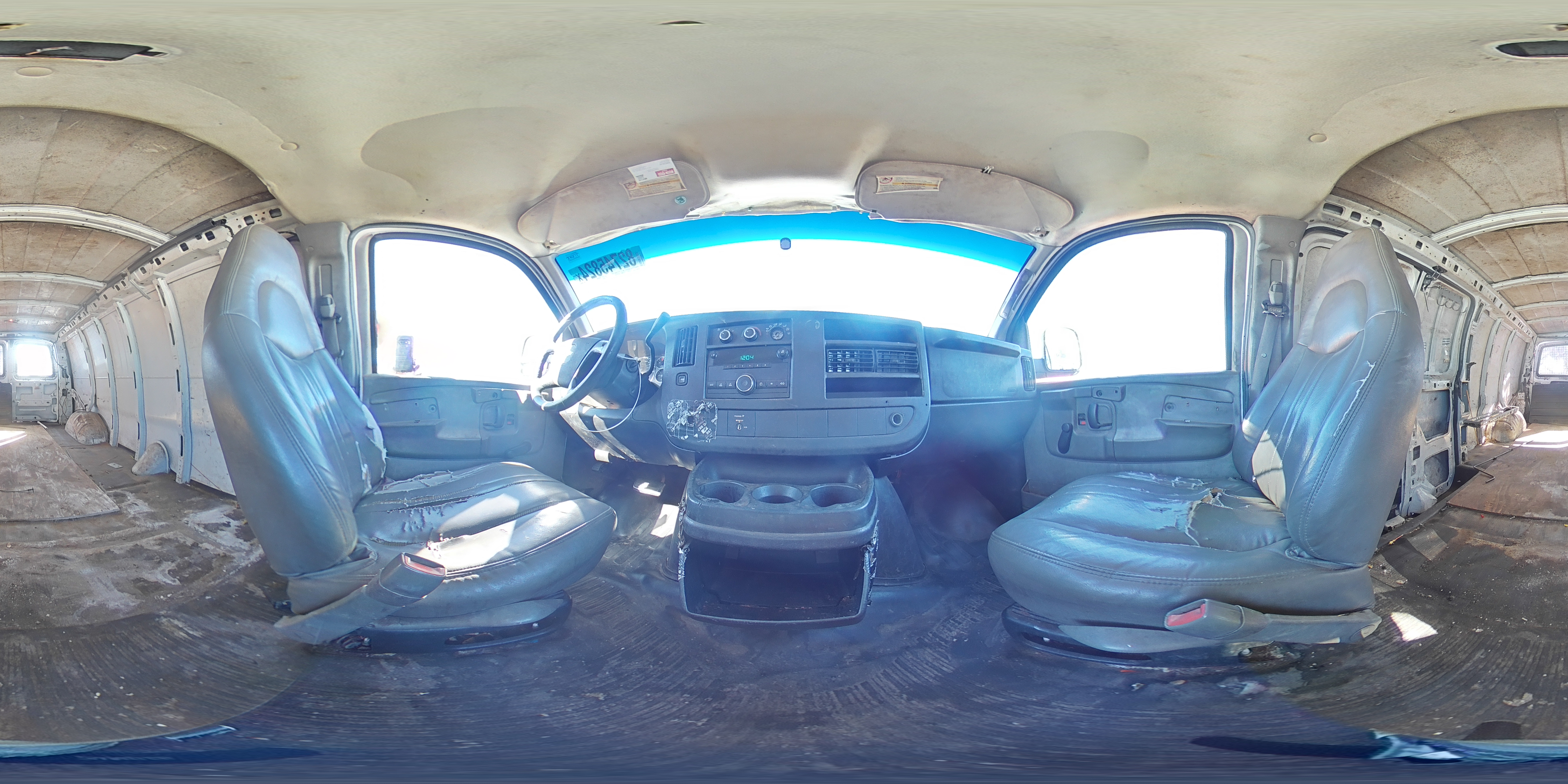 2008 Chevrolet Express VIN 1GCGG29C781156383 Copart auction photo, rear end / front end damage thumbnail 12