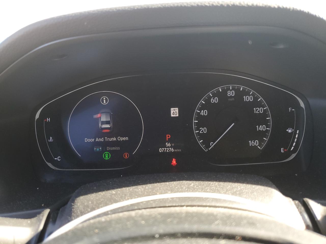 2019 Honda Accord VIN 1HGCV2F38KA005313 Copart auction photo, rear end damage thumbnail 9