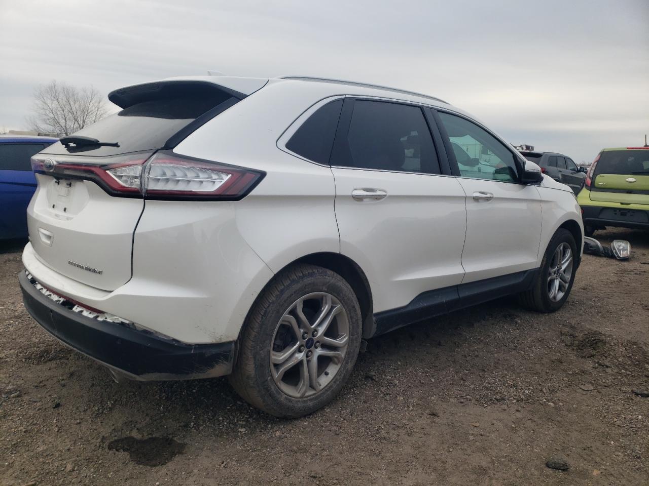 2015 Ford Edge VIN 2FMTK3K83FBB37402 Copart auction photo, rear end / minor dent/scratches damage thumbnail 3