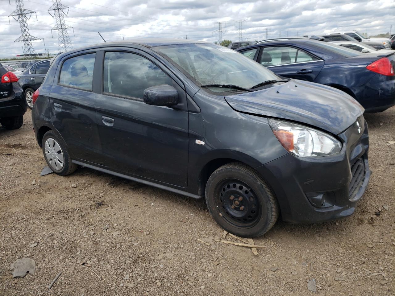 2015 Mitsubishi Mirage VIN ML32A3HJ7FH012342 Copart auction photo, front end damage thumbnail 4