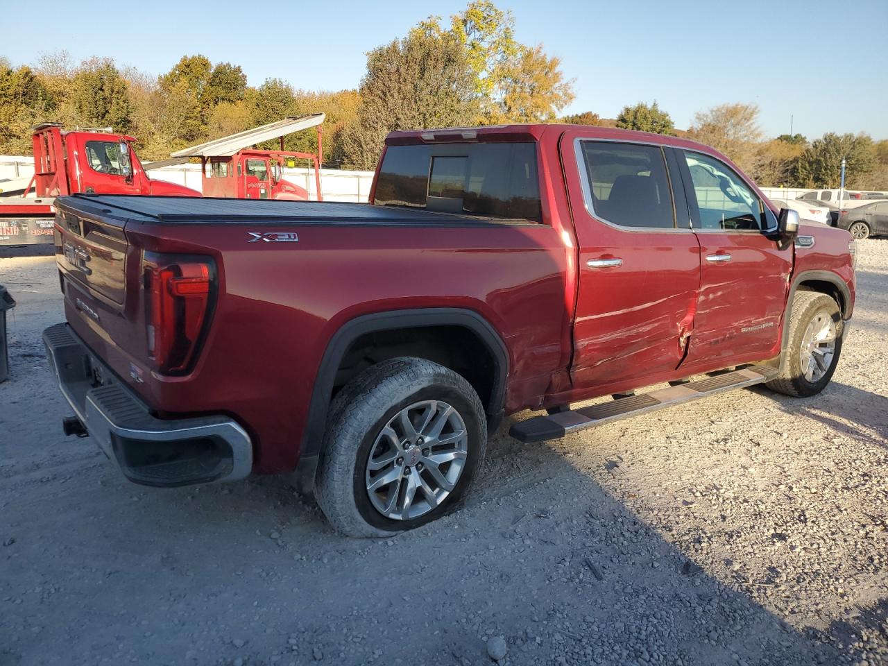 2019 GMC Sierra VIN 3GTU9DED3KG149110 Copart auction photo, side damage thumbnail 3