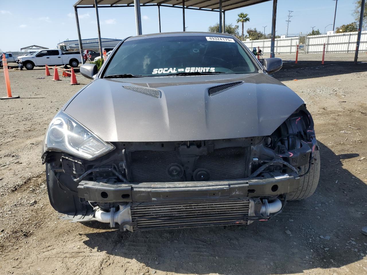 2013 Hyundai Genesis VIN KMHHT6KD8DU096239 Copart auction photo, front end damage thumbnail 5