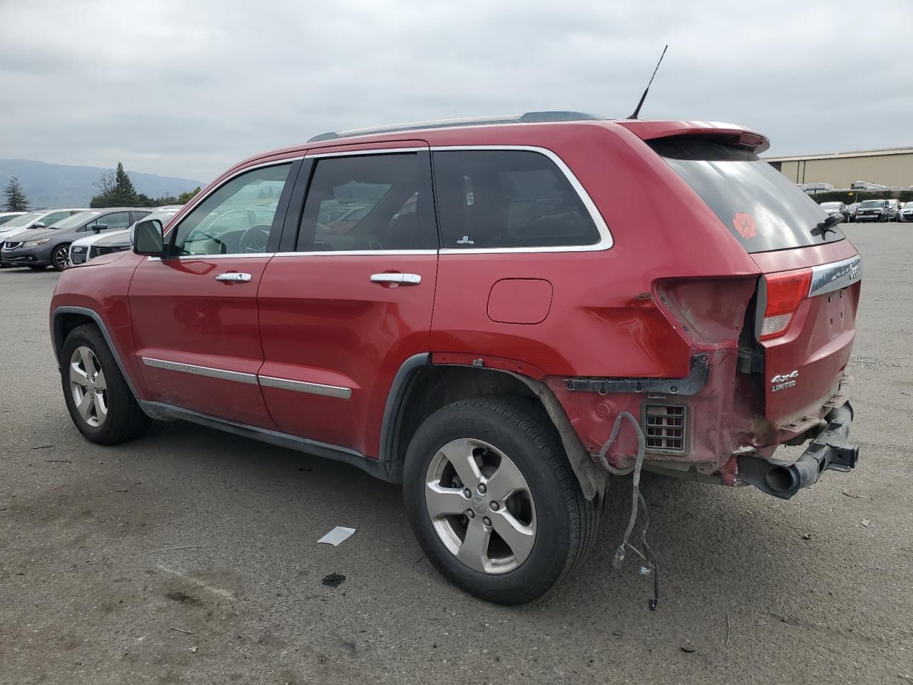 2011 Jeep Grand Cherokee VIN 1J4RR5GG3BC516572 Copart auction photo, rear end / side damage thumbnail 2