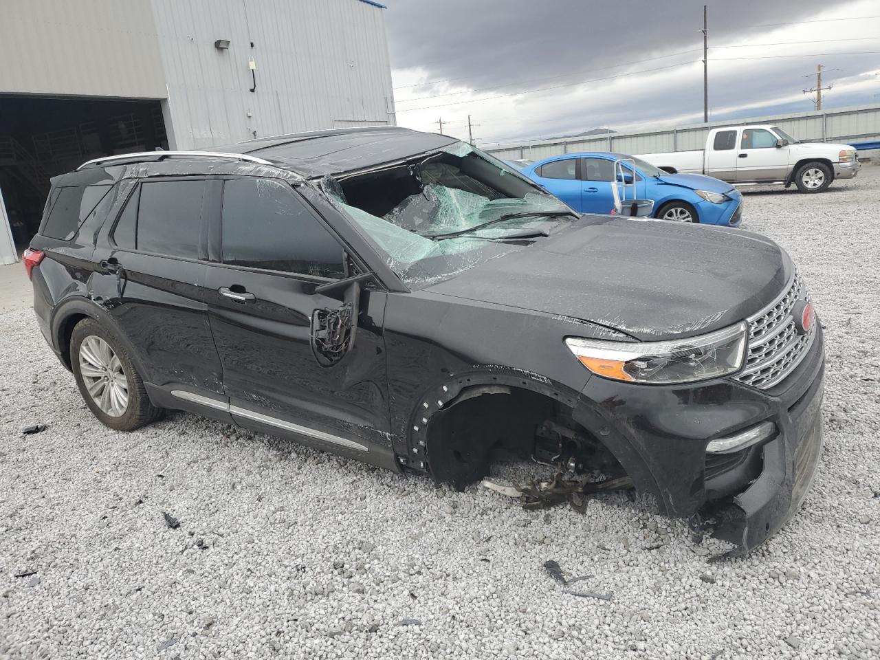 2020 Ford Explorer VIN 1FMSK8FH5LGA57185 Copart auction photo, rollover damage thumbnail 4