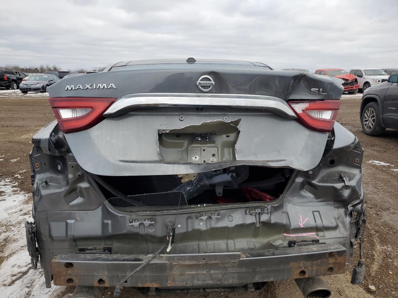 2017 Nissan Maxima VIN 1N4AA6AP8HC417060 Copart auction photo, rear end damage thumbnail 6