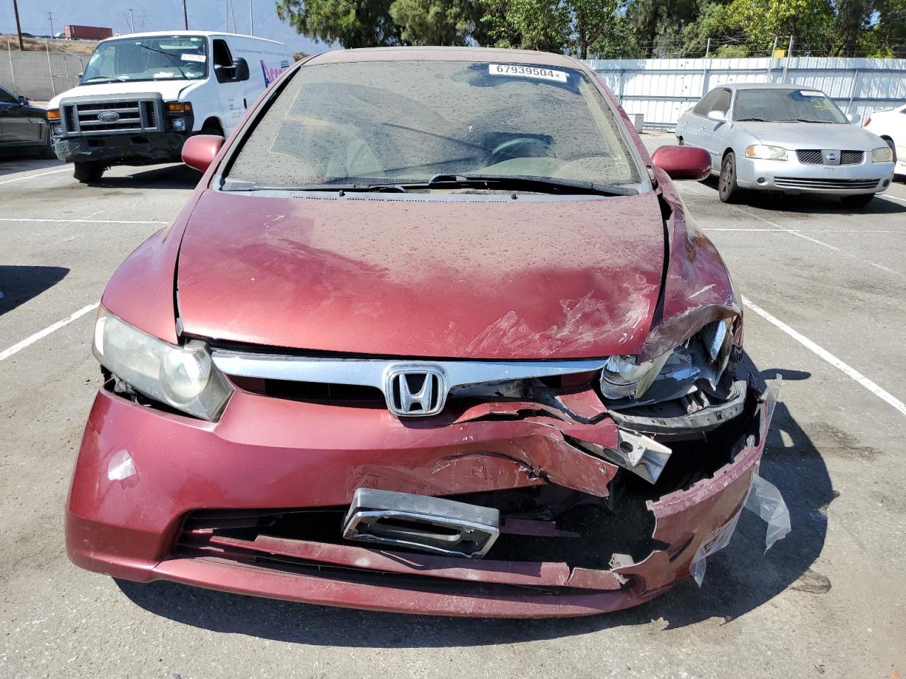 2006 Honda Civic VIN JHMFA16846S002355 Copart auction photo, front end / all over damage thumbnail 5