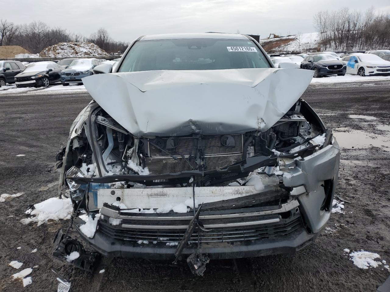2019 Toyota Highlander VIN 5TDBGRFH4KS057680 Copart auction photo, front end damage thumbnail 5
