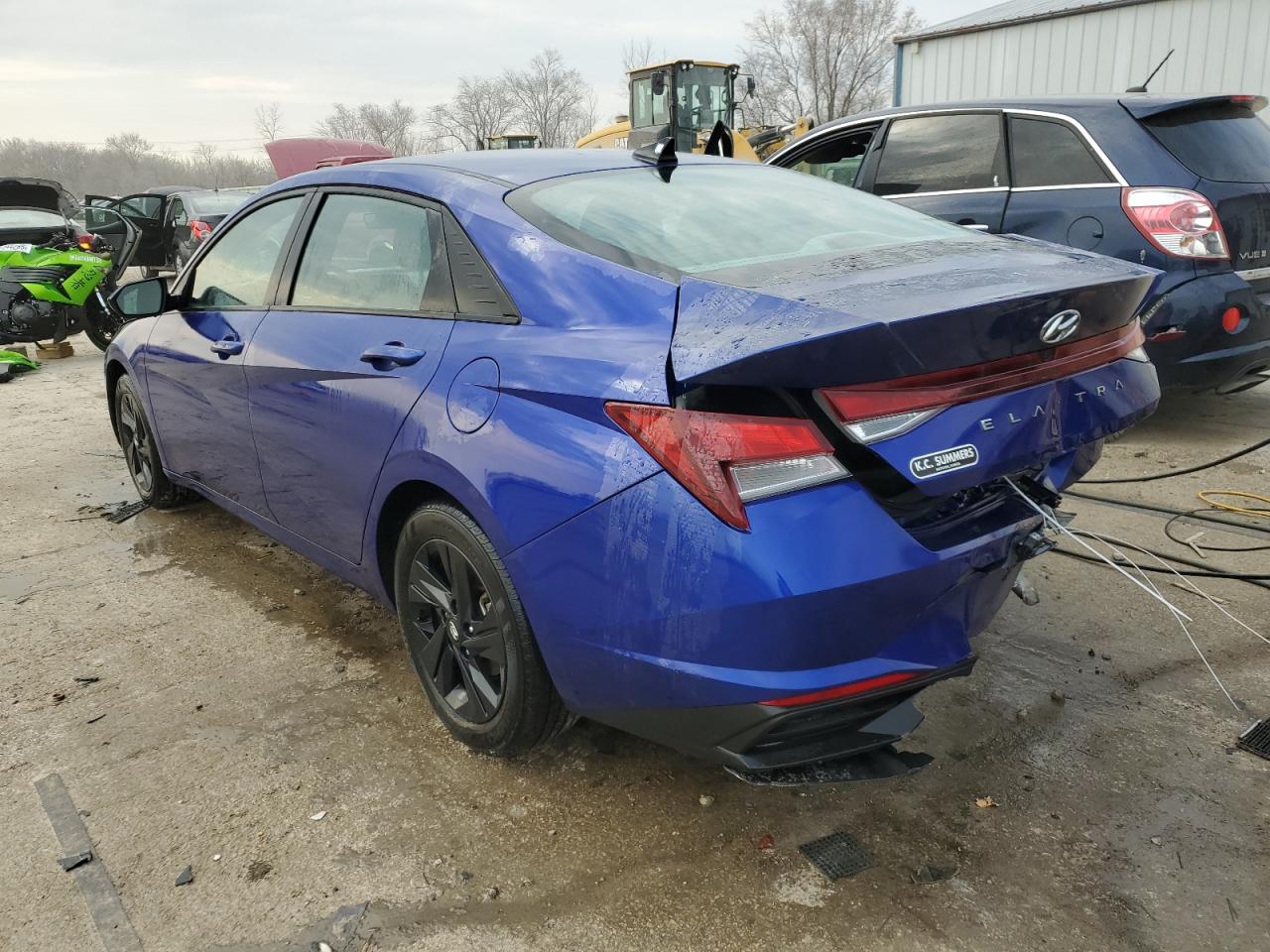 2023 Hyundai Elantra VIN KMHLM4AG3PU471434 Copart auction photo, rear end damage thumbnail 2