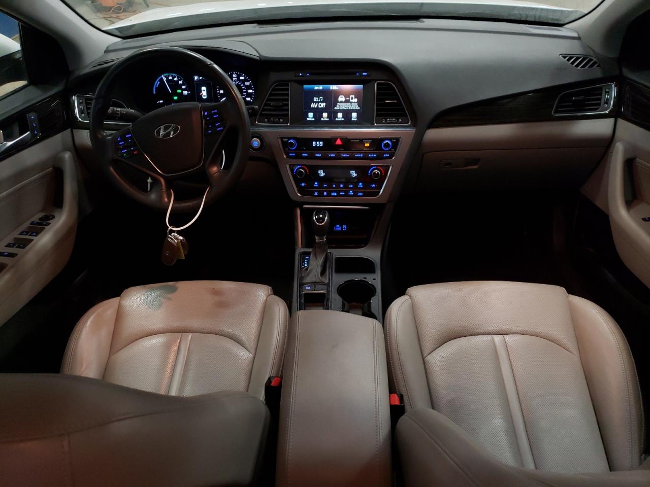 2017 Hyundai Sonata VIN KMHE34L17HA050422 Copart auction photo, front end damage thumbnail 8