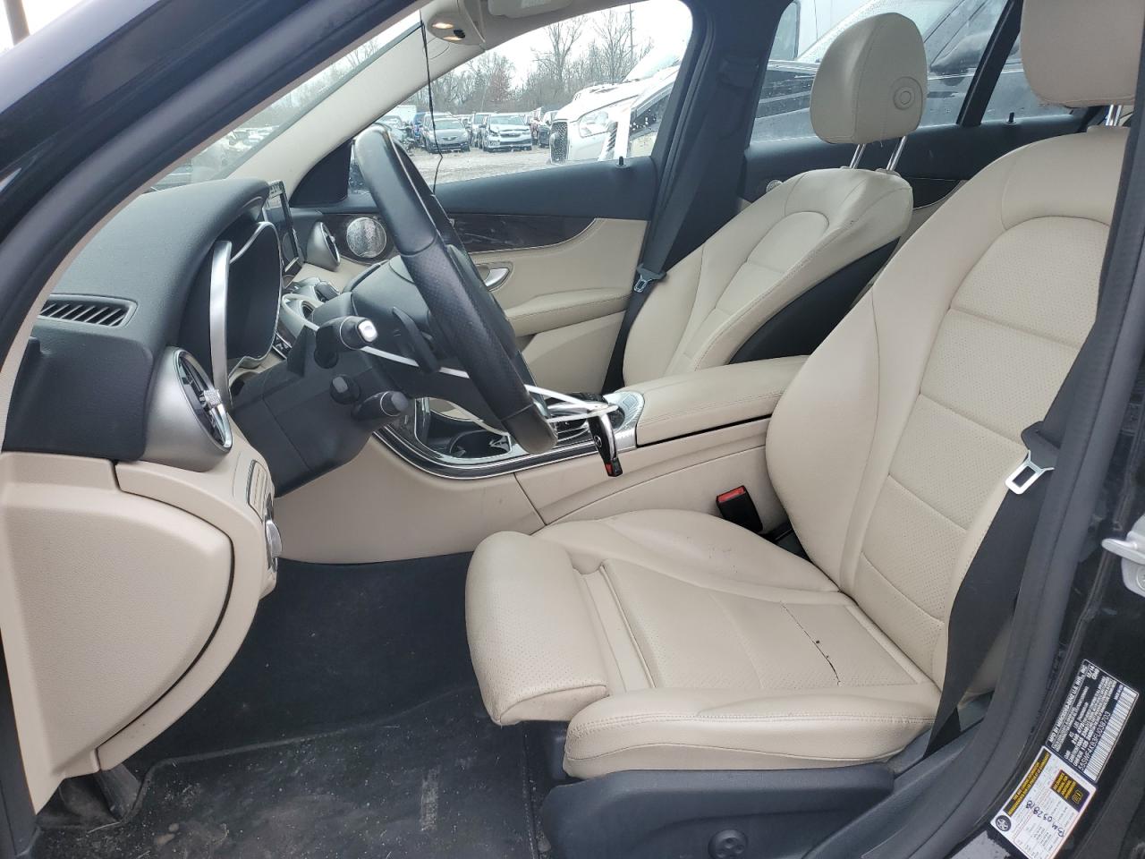 2015 Mercedes-Benz C-klasse VIN 55SWF4KB3FU038703 Copart auction photo, front end / side damage thumbnail 7