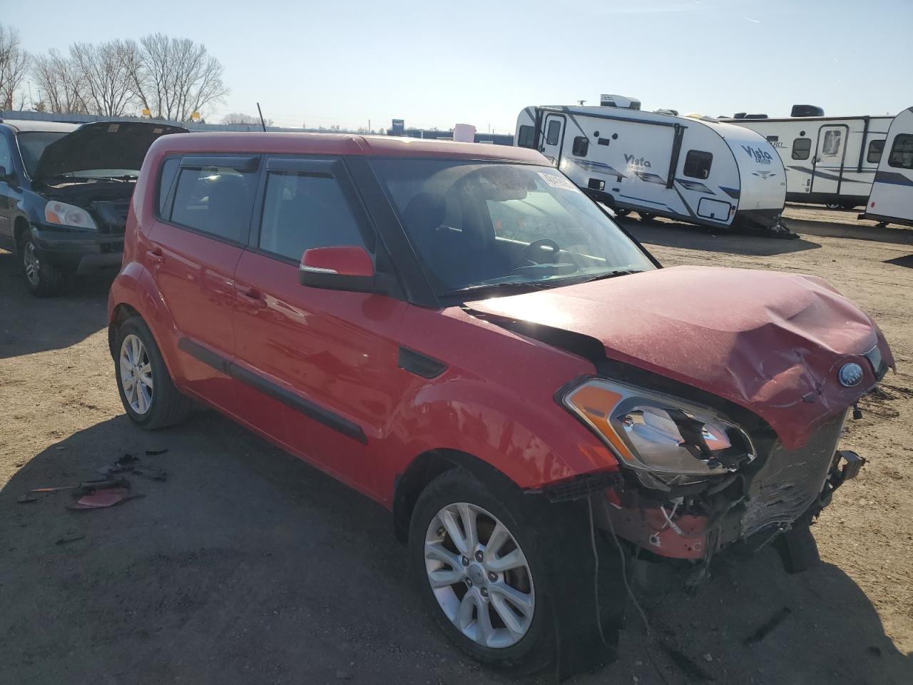 2013 KIA Soul VIN KNDJT2A63D7563776 Copart auction photo, front end damage thumbnail 4