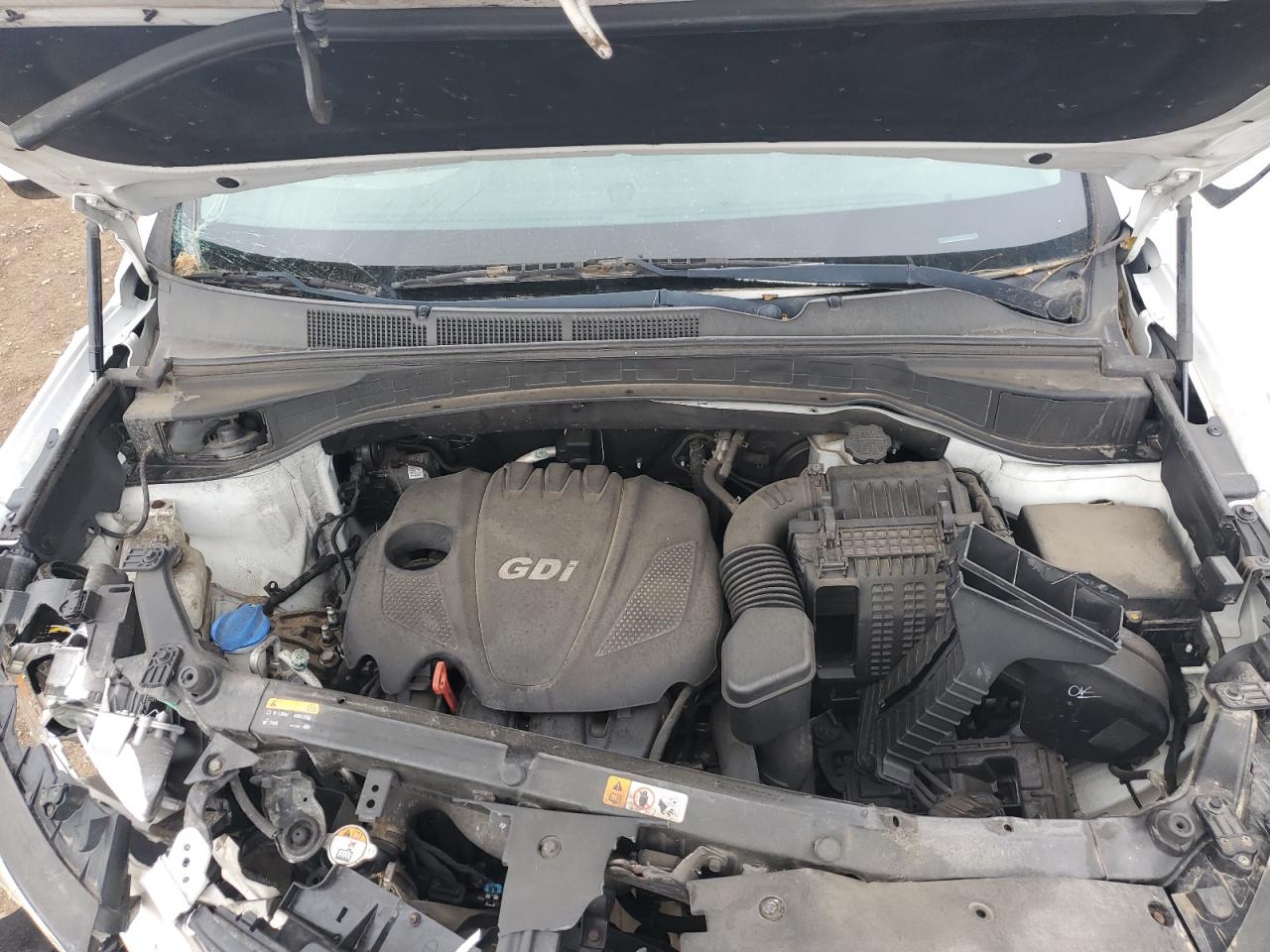 2015 Hyundai Santa Fe VIN 5XYZTDLB3FG290840 Copart auction photo, front end damage thumbnail 12