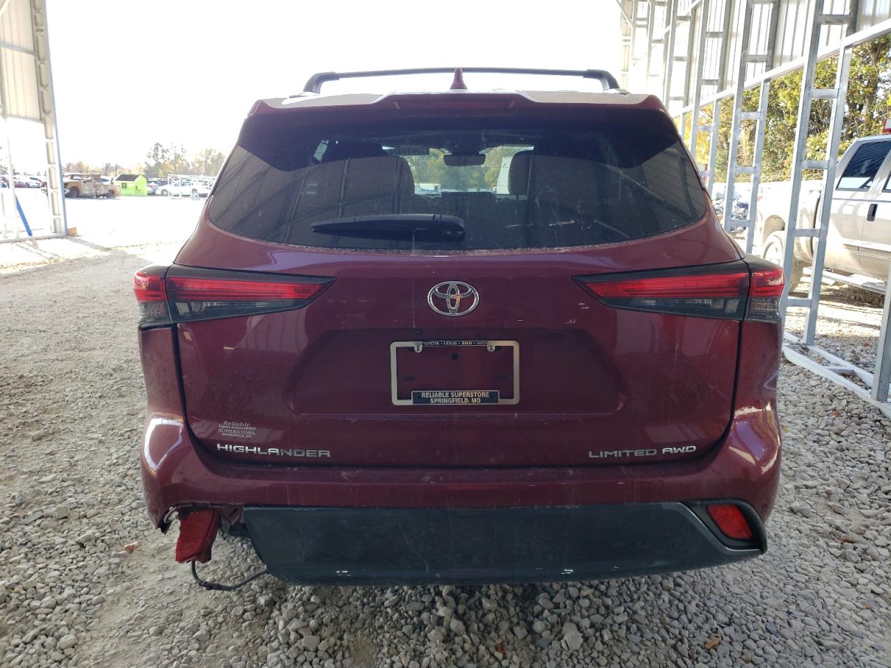 2020 Toyota Highlander VIN 5TDDZRBH7LS044027 Copart auction photo, side / rear end damage thumbnail 6