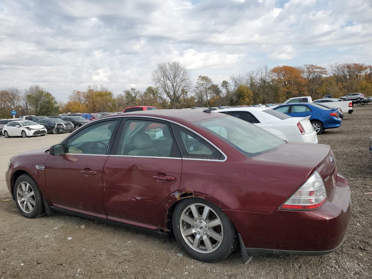 2008 Ford Taurus VIN 1FAHP24W68G144847 Copart auction photo, side damage thumbnail 2