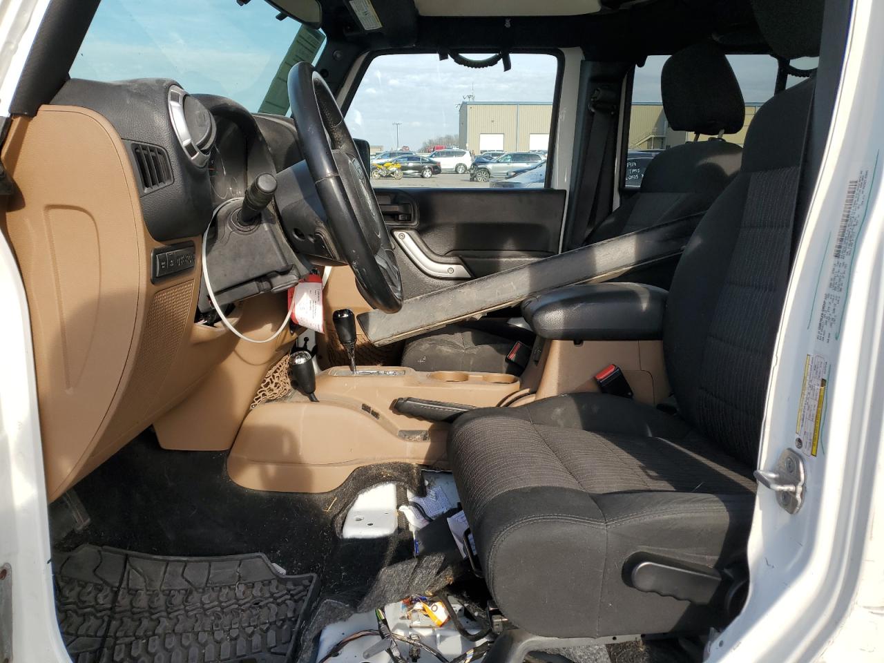 2012 Jeep Wrangler VIN 1C4BJWFG9CL275138 Copart auction photo, side damage thumbnail 7