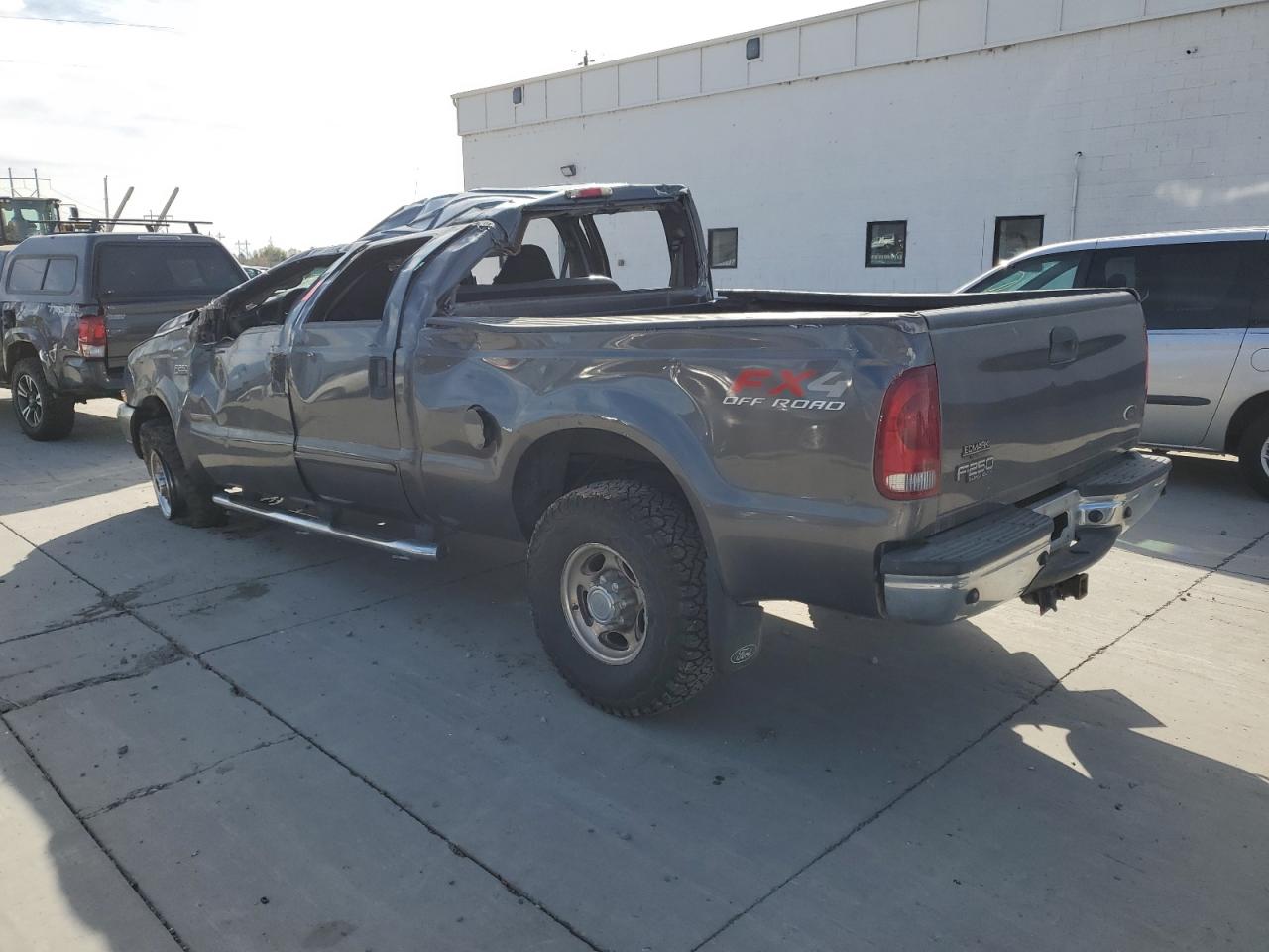 2003 Ford F250 VIN 1FTNW21P63EC69266 Copart auction photo, rollover damage thumbnail 2
