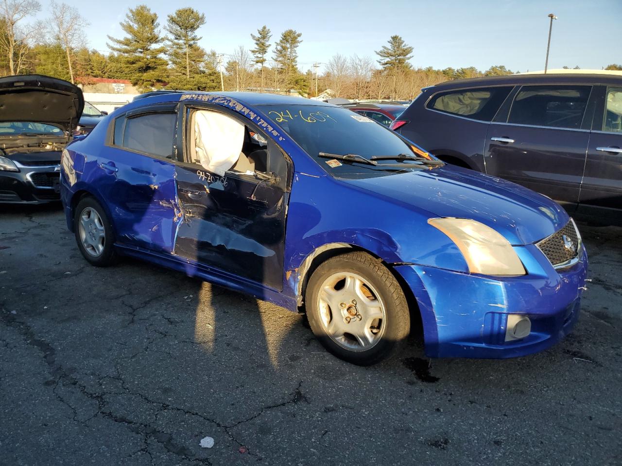 2010 Nissan Sentra VIN 3N1AB6AP0AL686738 Copart auction photo, side / minor dent/scratches damage thumbnail 4