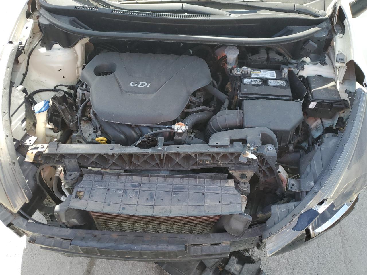 2013 KIA Rio VIN KNADM4A3XD6258368 Copart auction photo, front end damage thumbnail 13
