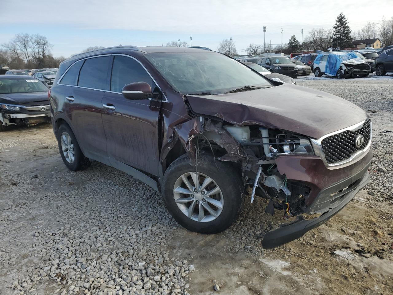 2016 KIA Sorento VIN 5XYPG4A35GG178677 Copart auction photo, front end damage thumbnail 4