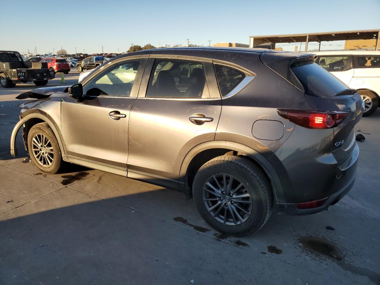 2020 Mazda CX-5 VIN JM3KFACM8L1779956 Copart auction photo, front end / rear end damage thumbnail 2