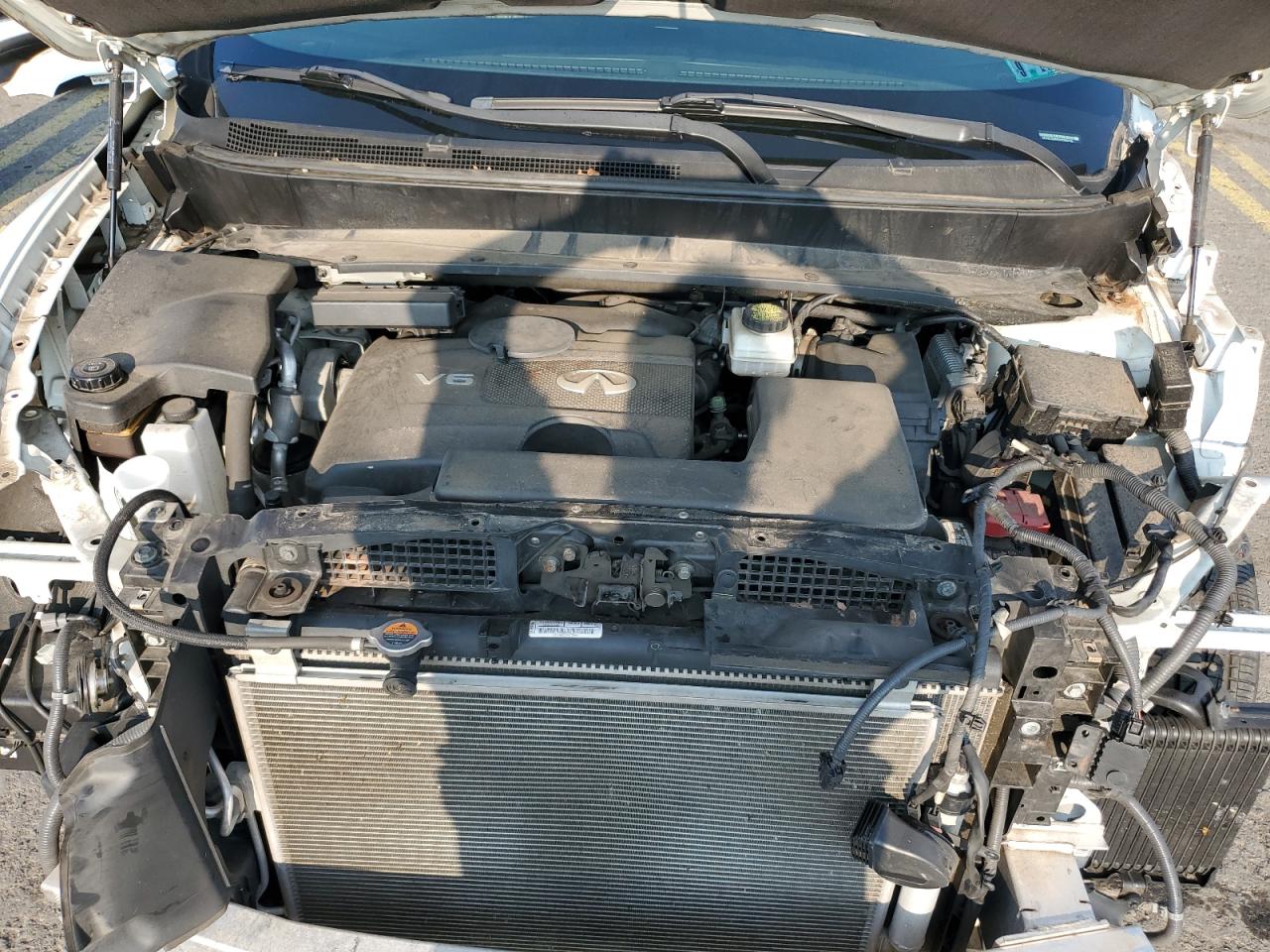 2017 Infiniti QX60 VIN 5N1DL0MMXHC503756 Copart auction photo, front end / side damage thumbnail 11