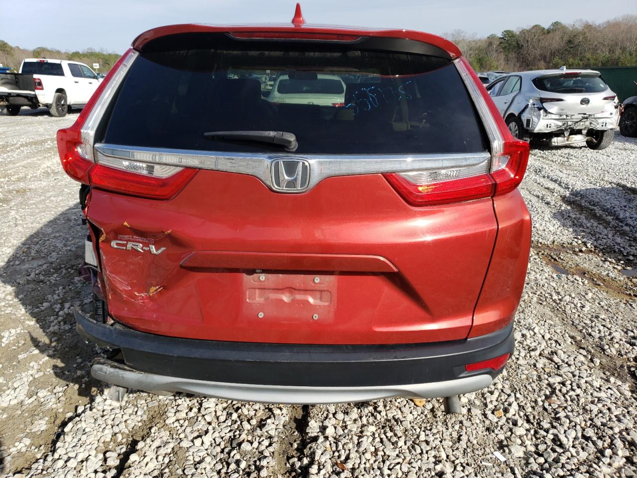 2018 Honda CR-V VIN 5J6RW1H52JL002659 Copart auction photo, rear end / front end damage thumbnail 6