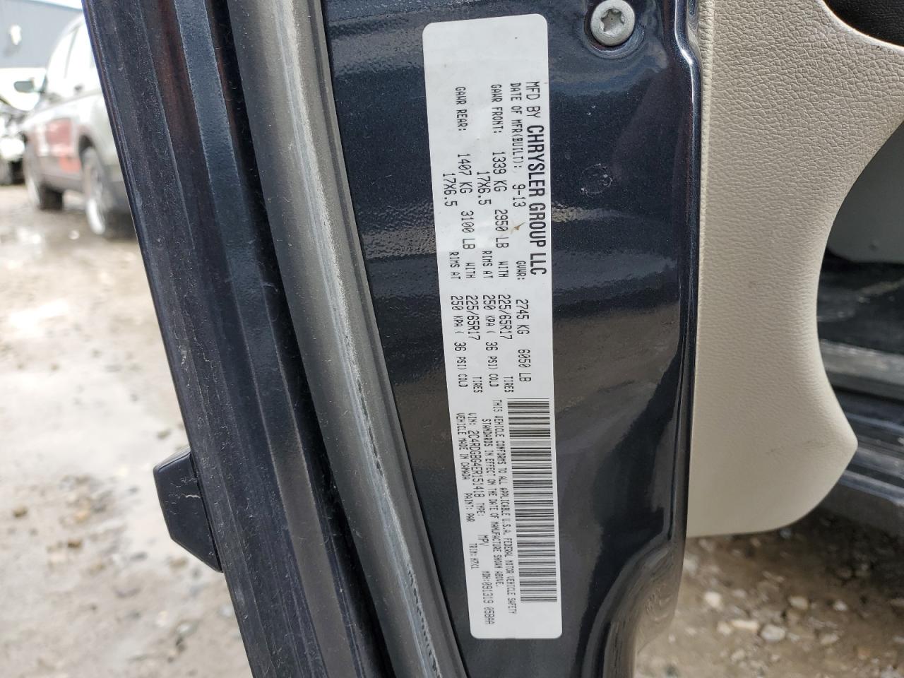 2014 Dodge Caravan VIN 2C4RDGBG4ER151418 Copart auction photo, front end damage thumbnail 12