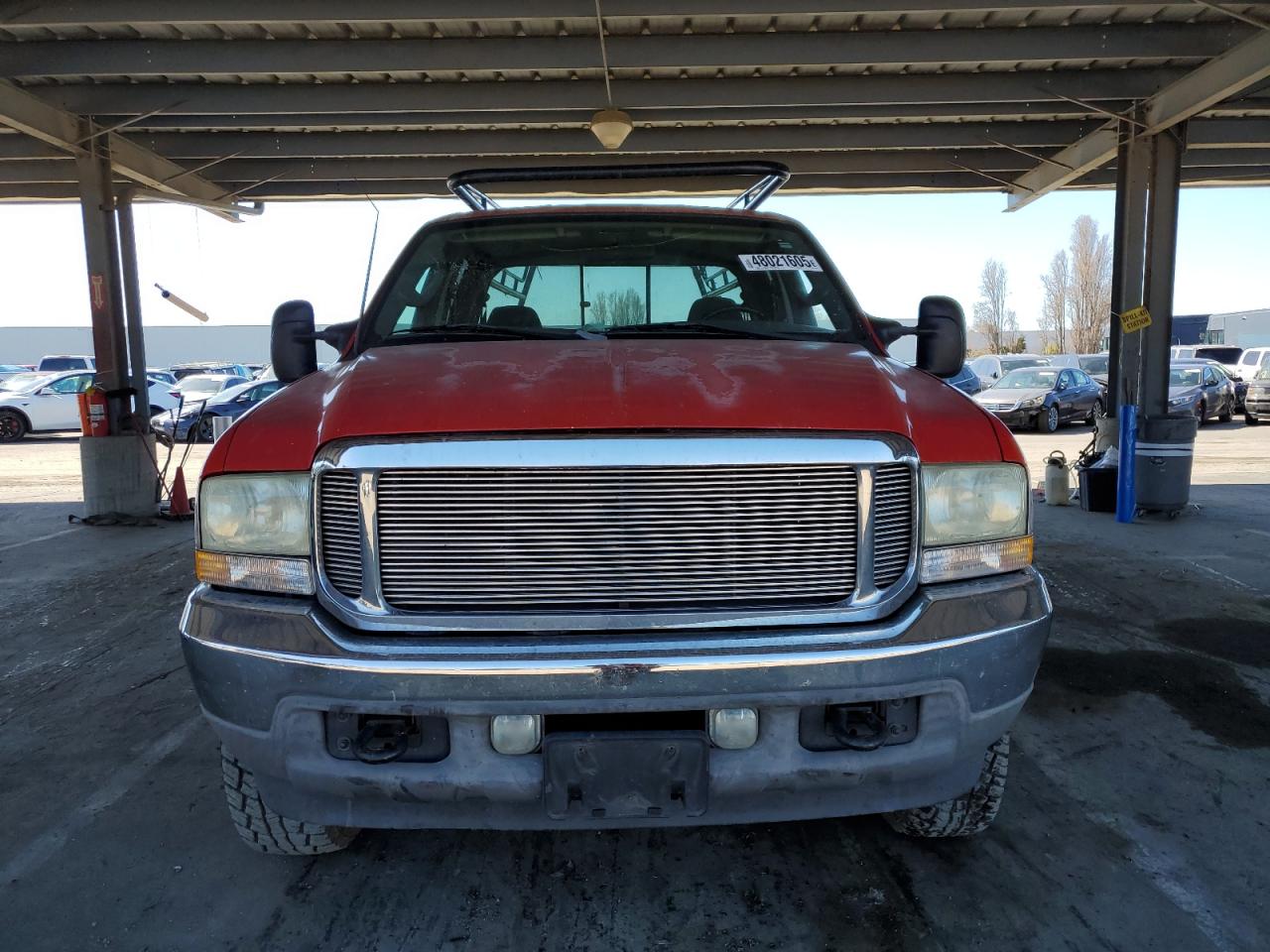2003 Ford F250 VIN 1FTNW21F23EA96188 Copart auction photo, vandalism damage thumbnail 5