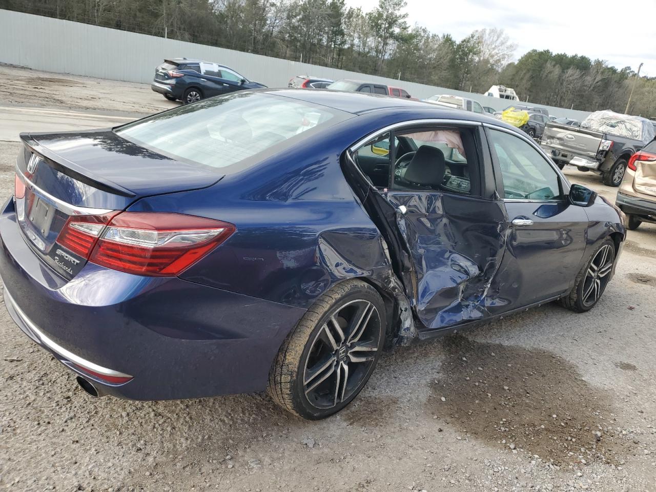 2016 Honda Accord VIN 1HGCR2F50GA046354 Copart auction photo, side damage thumbnail 3