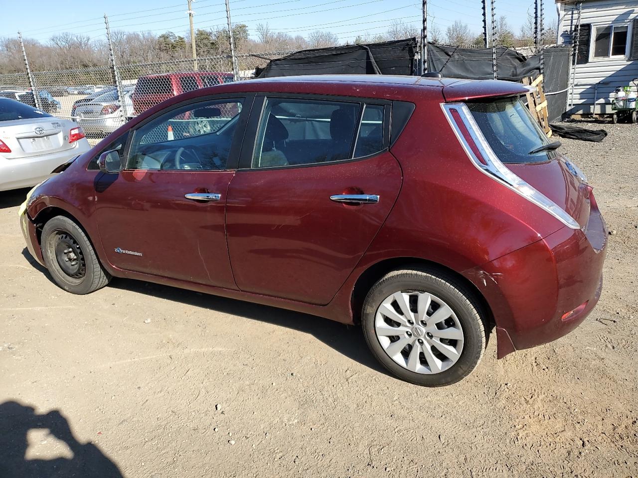 2017 Nissan Leaf VIN 1N4BZ0CP8HC309089 Copart auction photo, front end / minor dent/scratches damage thumbnail 2